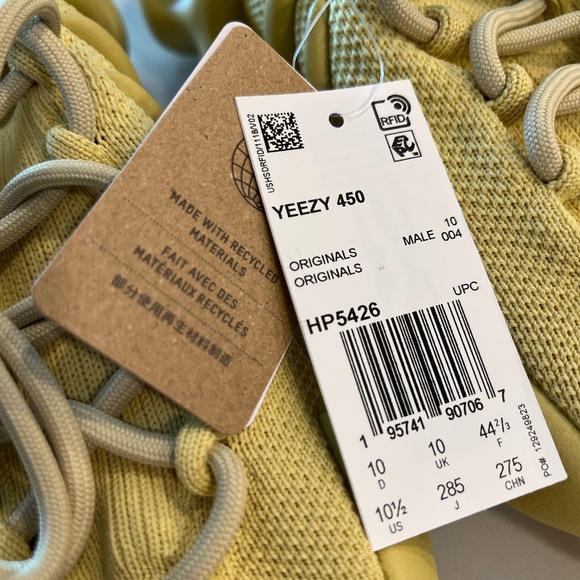 Yeezy 450, Sulfur, 10.5M US main image 7